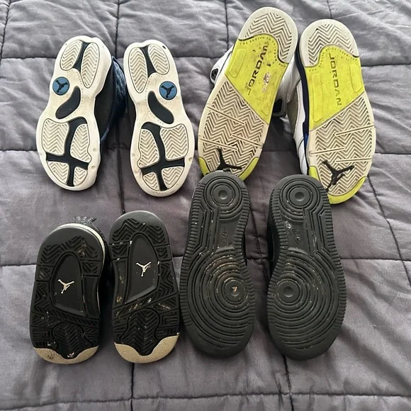 3 pair of beater Air Jordans and 1 Nike air force 1 - Picture 5 of 5